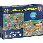 Jan van Haasteren - 2 x 1000 Pieces Music Shop / Holiday Jitters