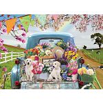 Country Truck in Spring - Large Piece