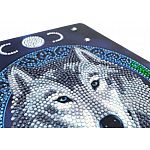 D.I.Y Crystal Art Notebook Kit - Lunar Wolf