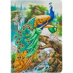 D.I.Y Crystal Art Notebook Kit - Peacock Waterfall
