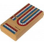 Foldable 3 Lane Cribbage Board