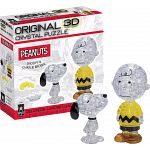 3D Crystal Puzzle Deluxe - Snoopy & Charlie Brown