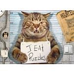Feline Felon - Large Piece Jigsaw Puzzle