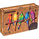 Playful Parrots - Shaped Wooden Jigsaw