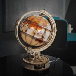ROKR Wooden Mechanical Gears Model - Luminous Globe
