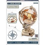 ROKR Wooden Mechanical Gears Model - Luminous Globe