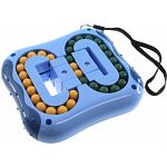 Double Side Square-Shaped Rotating 4-Color Beads Puzzle - Blue