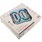 Double Side Square-Shaped Rotating 4-Color Beads Puzzle - Blue