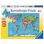 World Map - 60 XXL Pieces