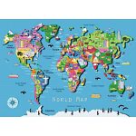 World Map - 60 XXL Pieces
