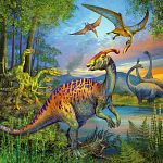 Dinosaur Fascination - 3 x 49 Piece Puzzles