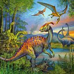 Dinosaur Fascination - 3 x 49 Piece Puzzles