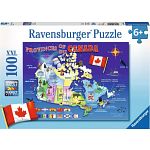 Map of Canada - 100 XXL Pieces