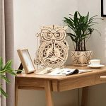 ROKR Wooden Mechanical Gears Model - Owl Clock