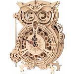 ROKR Wooden Mechanical Gears Model - Owl Clock