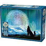 Two Wolves - Large Piece