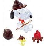 3D Crystal Puzzle - Peanuts: Snoopy Campfire