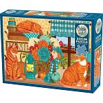 Pumpkin Patch Cats - Large Piece