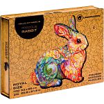 Precious Rabbit - Shaped Wooden Jigsaw Puzzle