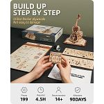 ROKR DIY Wooden Mechanical Music Box - Magic Cello