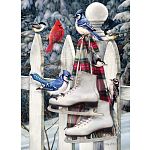 Birds With Skates - Large Piece