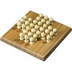 Mini Bamboo Travel Game: Solitaire