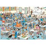 Jan van Haasteren Comic Puzzle - The Cat Pageantry (1000 Pieces)
