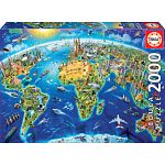 World Landmarks Globe