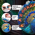 Peacock - 200 Piece Shaped Wooden Jigsaw Puzzle