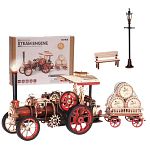 ROKR Wooden Mechanical Gears Model - Steam Engine
