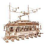 ROKR Wooden Mechanical Gears Model - Classic City Tram