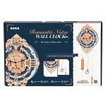 ROKR Wooden Mechanical Gears Model - Romantic Notes Wall Clock