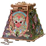 CluePuzzle: Pyramid of the Sun Jigsaw Puzzle Box | Wooden Puzzle