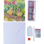 D.I.Y Crystal Art Card Kit - Spring Chicks