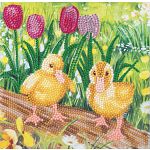 D.I.Y Crystal Art Card Kit - Spring Chicks