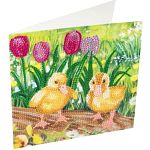 D.I.Y Crystal Art Card Kit - Spring Chicks