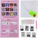 D.I.Y Crystal Art Card Kit - Flamingos