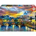 St. Peter's Basilica and the St. Angelo Bridge
