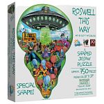 Roswell This Way - Shaped Jigsaw Puzzle