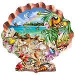 Tropical Shells - Shaped Jigsaw Puzzle