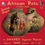 African Pots - Shaped Jigsaw Puzzle