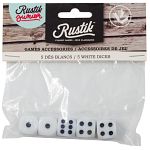 White Dice - 5 pieces