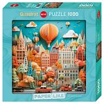 Paper-Like: Townscape - Square Jigsaw Puzzle