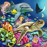 Underwater Splendor - 3 x 49 Piece Puzzles