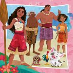 Disney Moana 2: Off to New Adventures - 3 x 49 Piece Puzzles