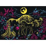 Unicorns in the Moonlight - Glow in the Dark Puzzle - XXL Pieces