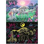 Unicorns in the Moonlight - Glow in the Dark Puzzle - XXL Pieces