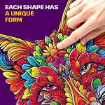 Fox Mandala - 200 Piece Shaped Wooden Jigsaw Puzzle