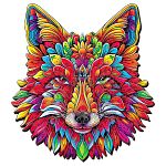 Fox Mandala - 200 Piece Shaped Wooden Jigsaw Puzzle