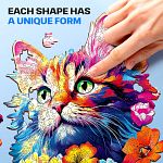 Cat - 200 Piece Shaped Wooden Jigsaw Puzzle
